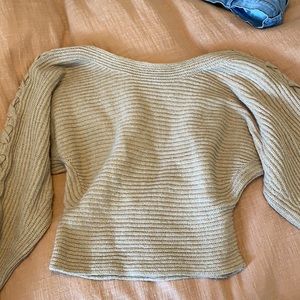 Tan cropped sweater